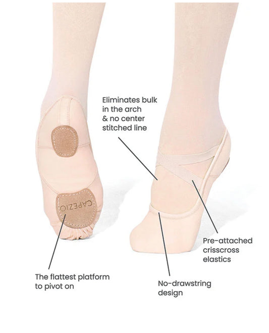 ADULT Capezio Hanami Canvas Ballet Shoe (Company)